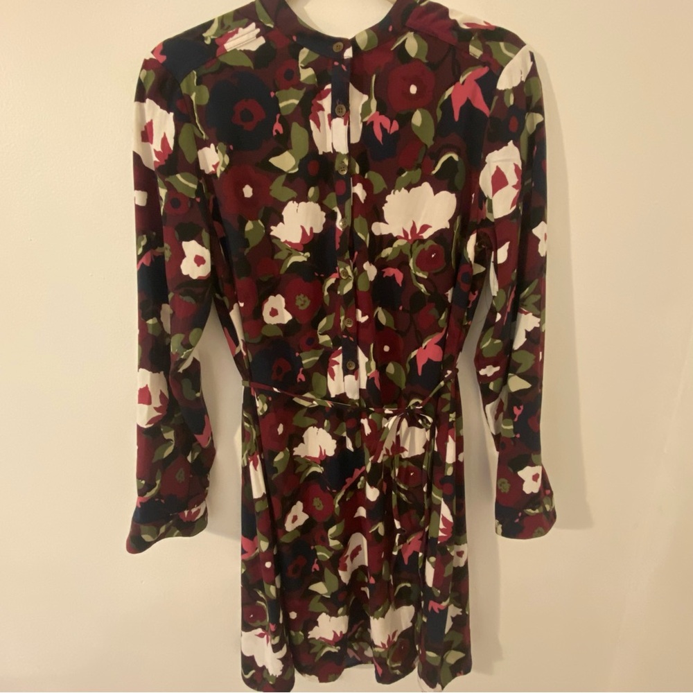 Merona Women's Tunic Plum Floral Print Long Sleeve
Mini Dress size m